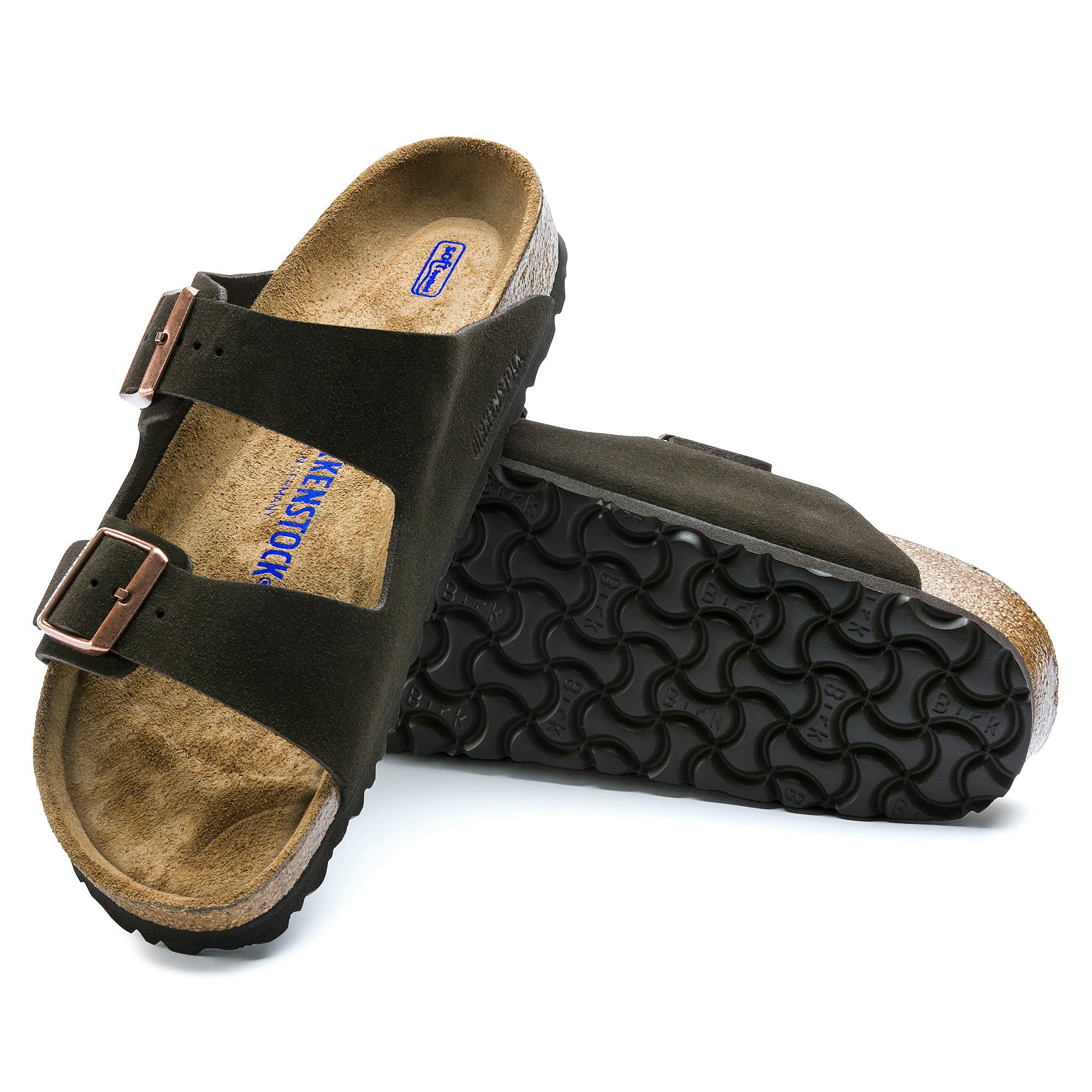 Birkenstock, Birkenstock Arizona Soft Footbed camoscio moka