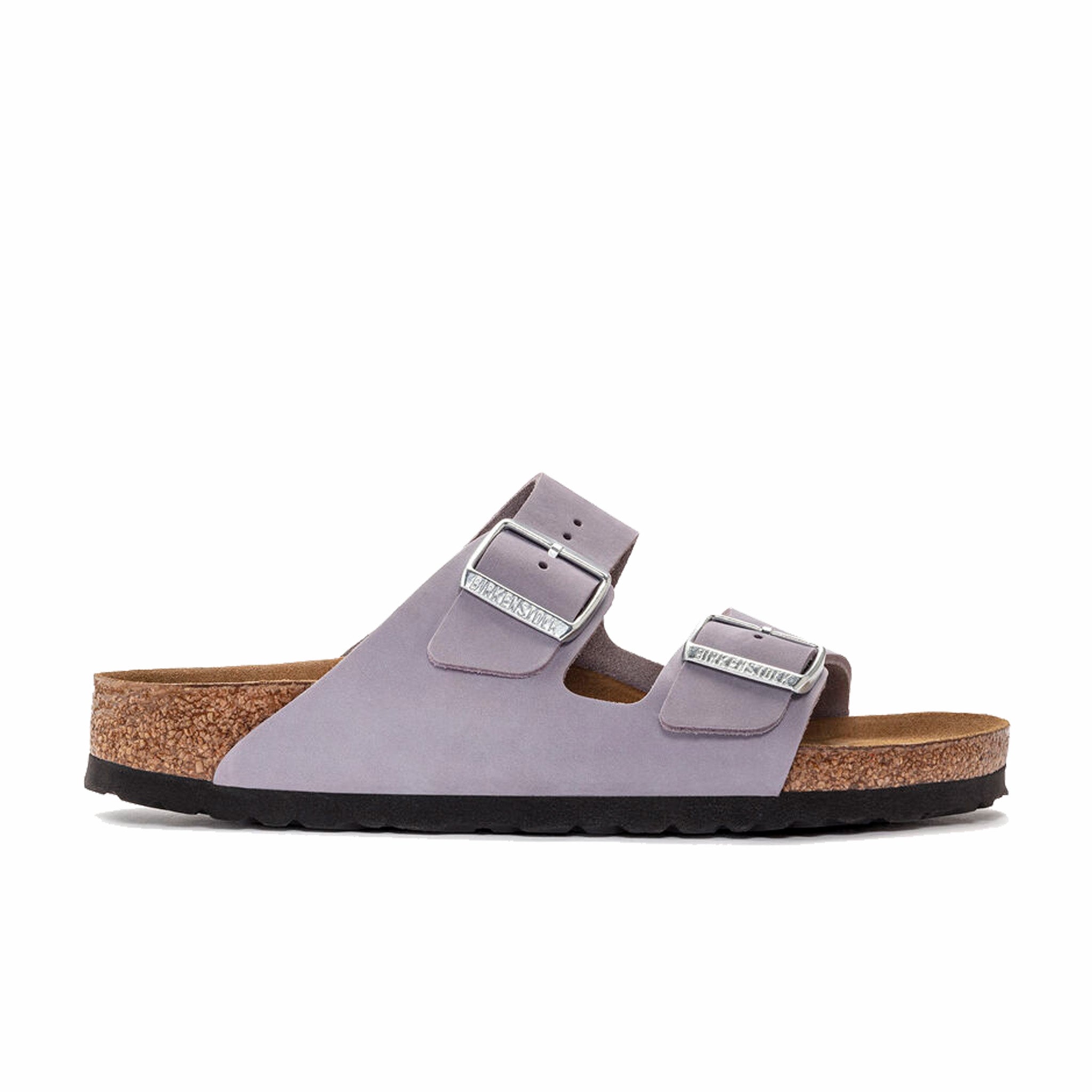 Birkenstock, Birkenstock Donna Arizona Soft Footbed Pelle Scamosciata - Stretto (Purple Fog)