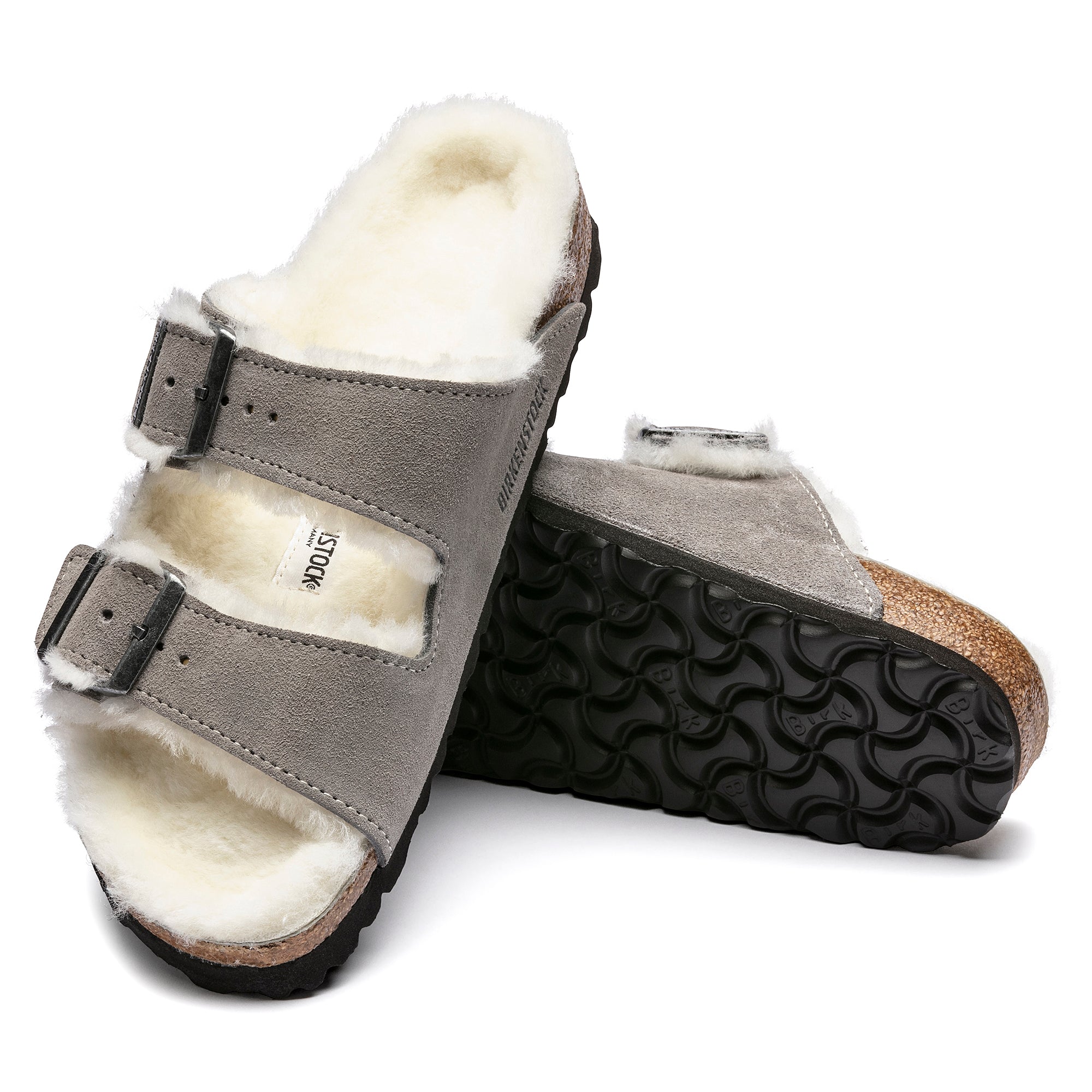 Birkenstock, Birkenstock Edizione Limitata Arizona stone coin in pelle scamosciata/pelle naturale