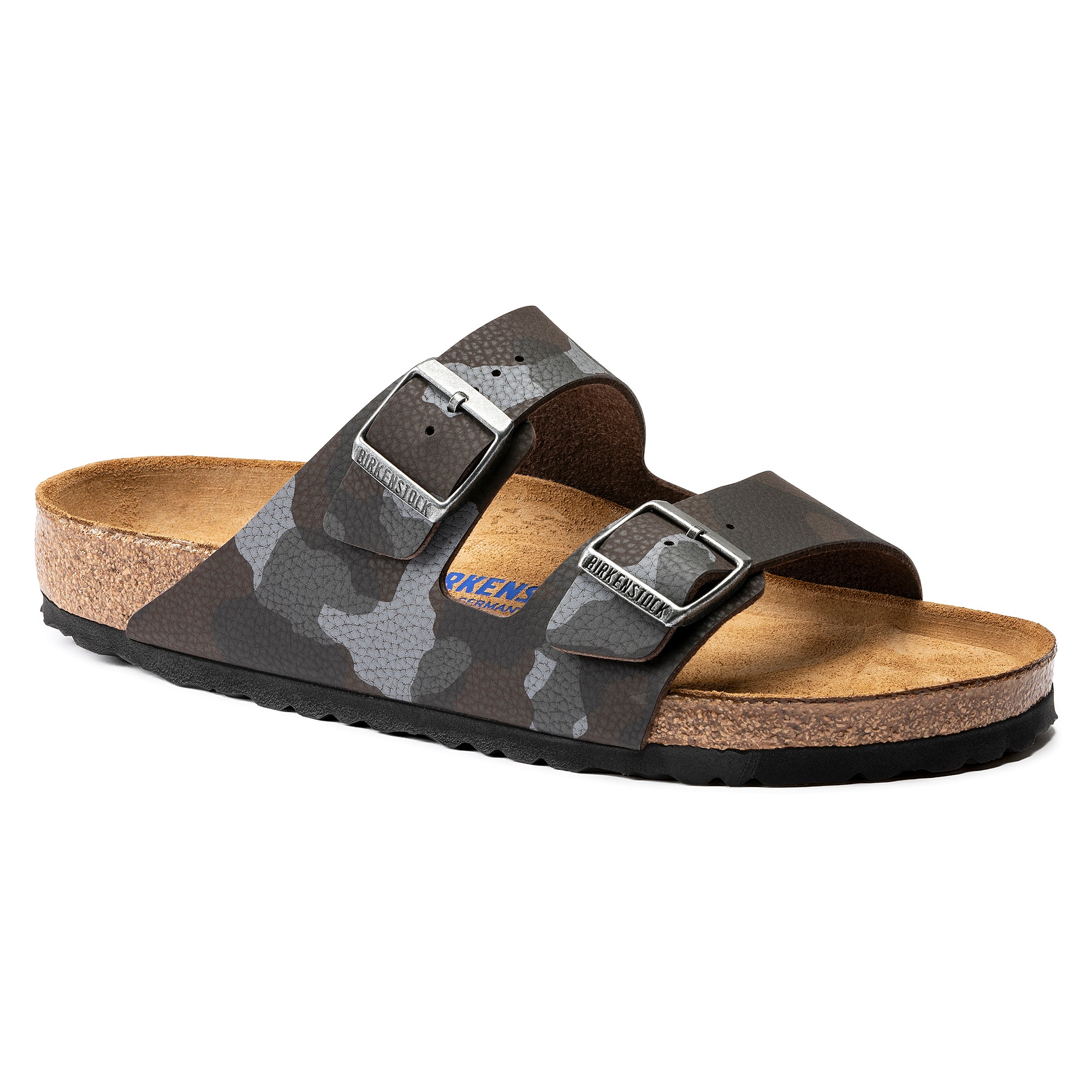 Birkenstock, Birkenstock Edizione limitata Arizona Soft Footbed Terreno desertico mimetico marrone Birko-Flor