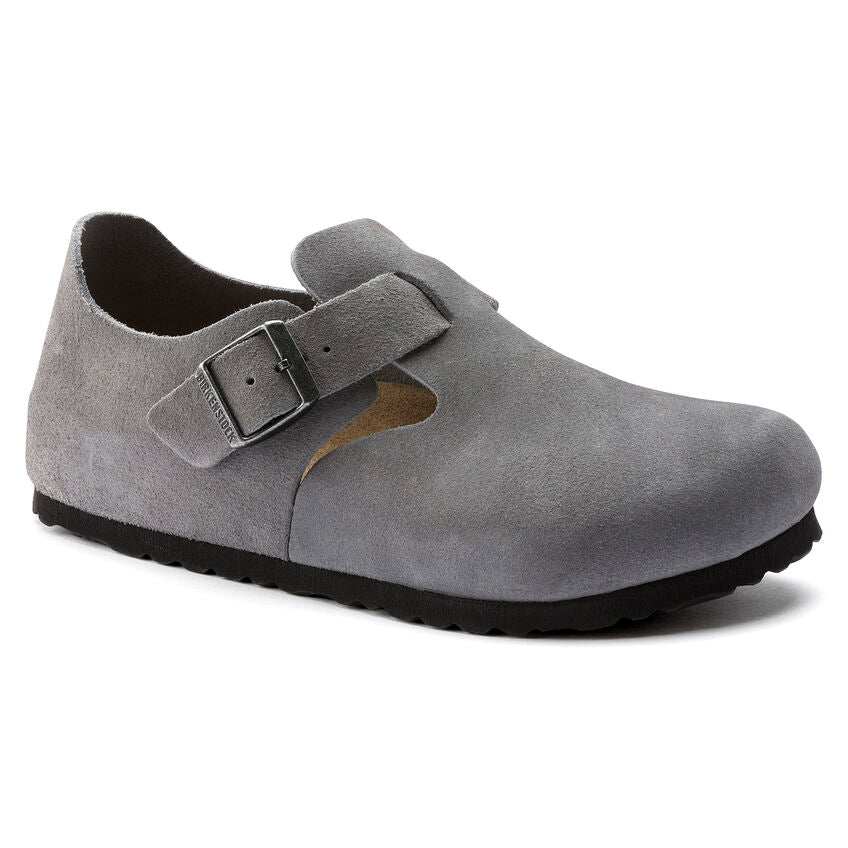 Birkenstock, Birkenstock Edizione limitata London whale in pelle scamosciata grigia