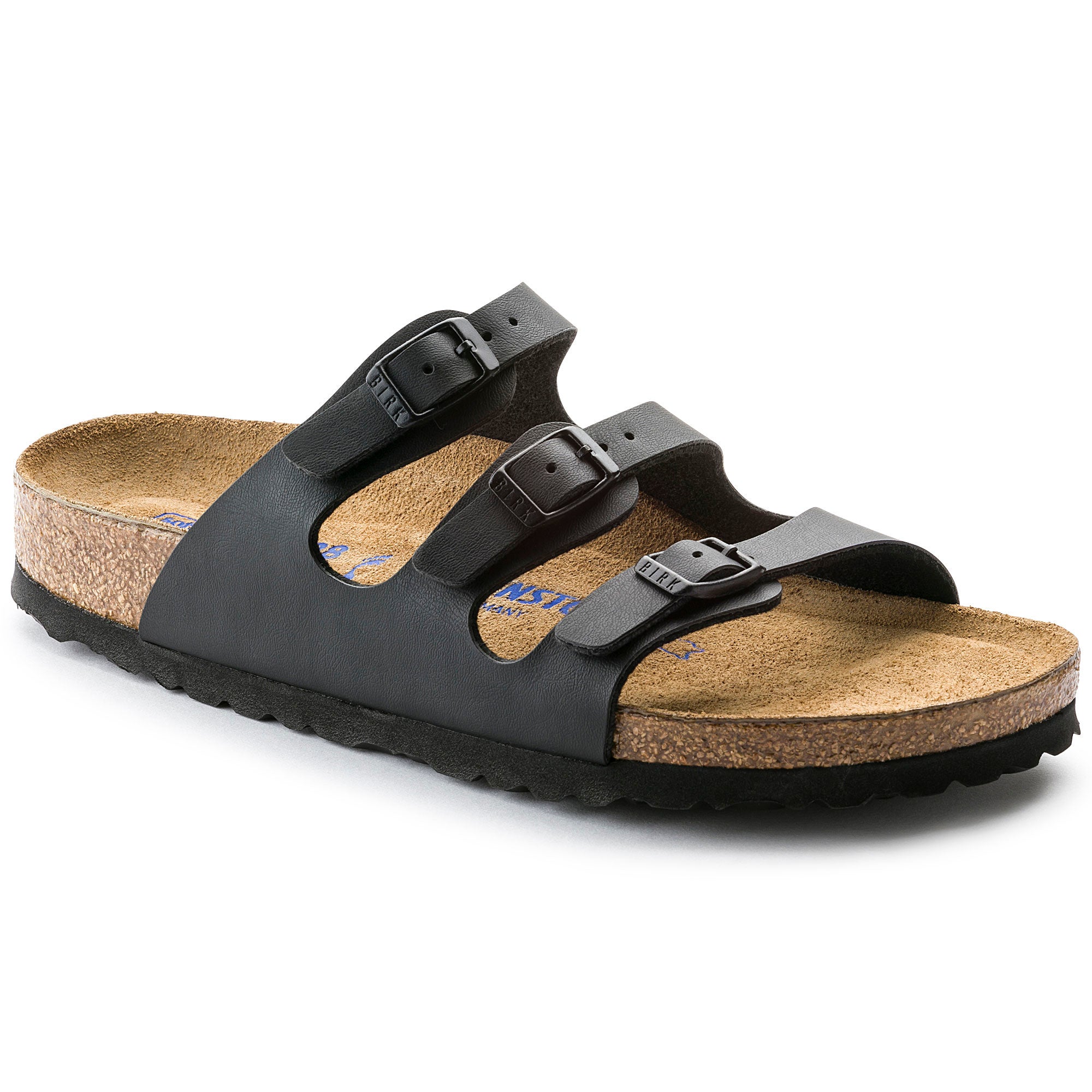 Birkenstock, Birkenstock Florida Soft Footbed nero Birko-Flor