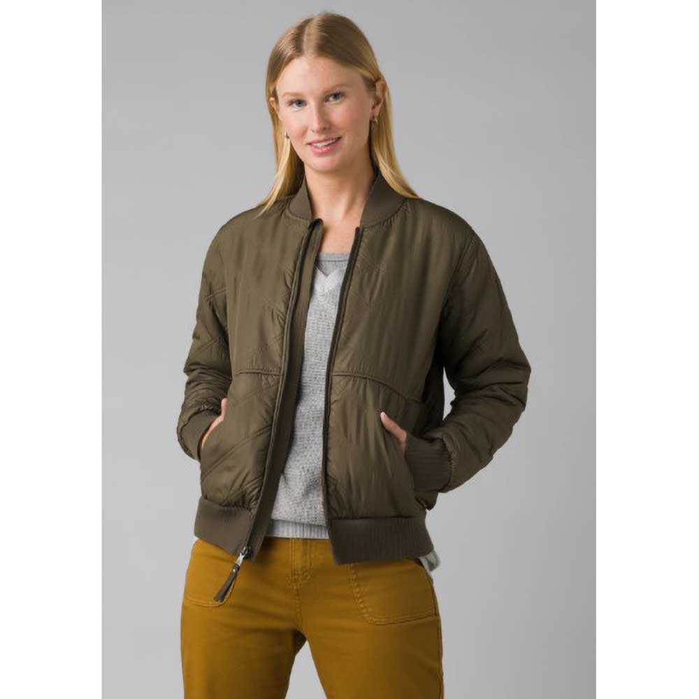 Prana, Bomber Esla da donna - Verde ardesia