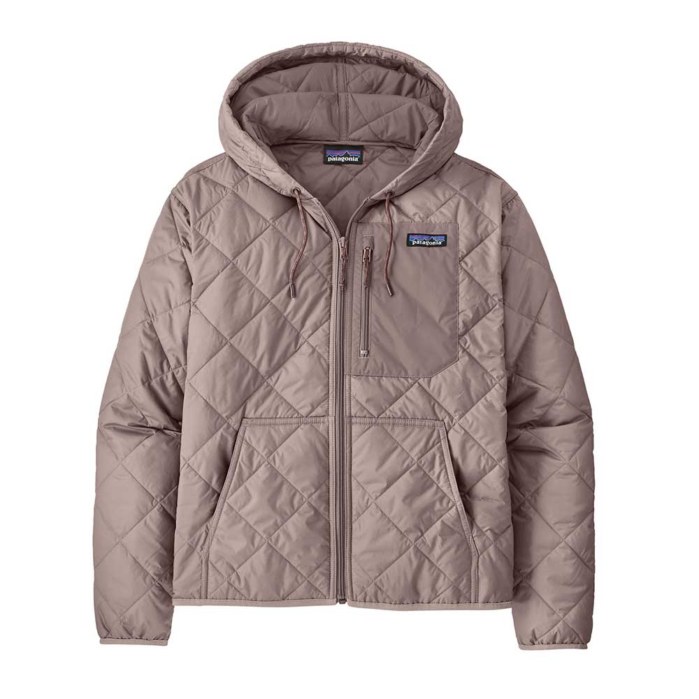 Patagonia, Bomber con cappuccio Diamond Quilt Donna - Stingray Mauve