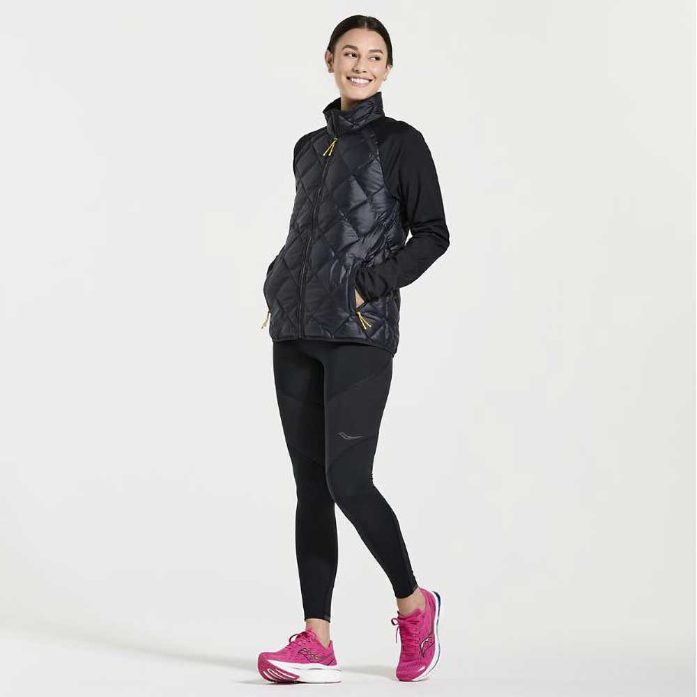 Saucony, Boulder Wind Tight da donna - Nero