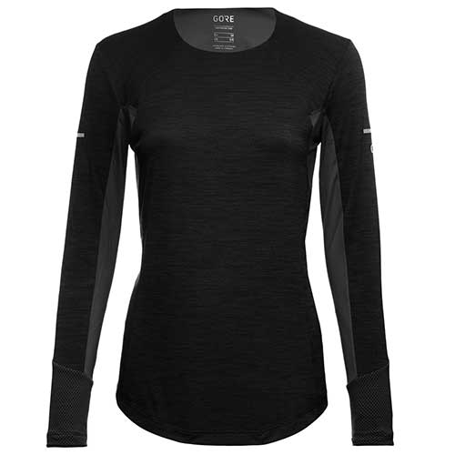 Gore Wear, Camicia a maniche lunghe Vivid da donna - Nero