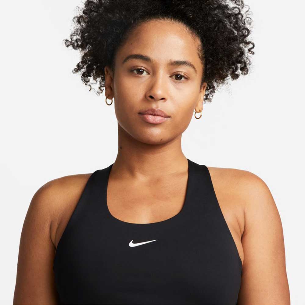 Nike, Canotta Dri-Fit Swoosh Bra Donna - Nero