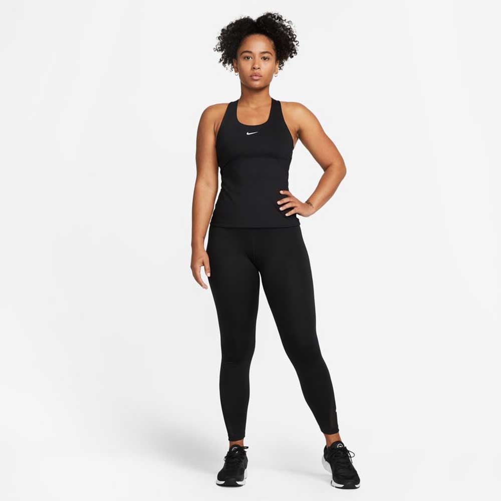 Nike, Canotta Dri-Fit Swoosh Bra Donna - Nero