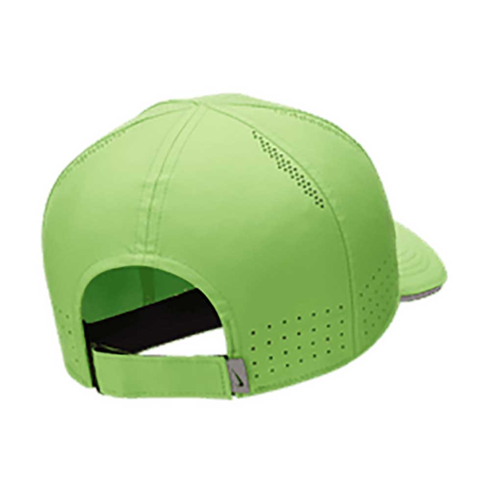 Nike, Cappellino da corsa unisex Nike Dri-Fit Aerobill Featherlight - Verde azione/Argento riflettente