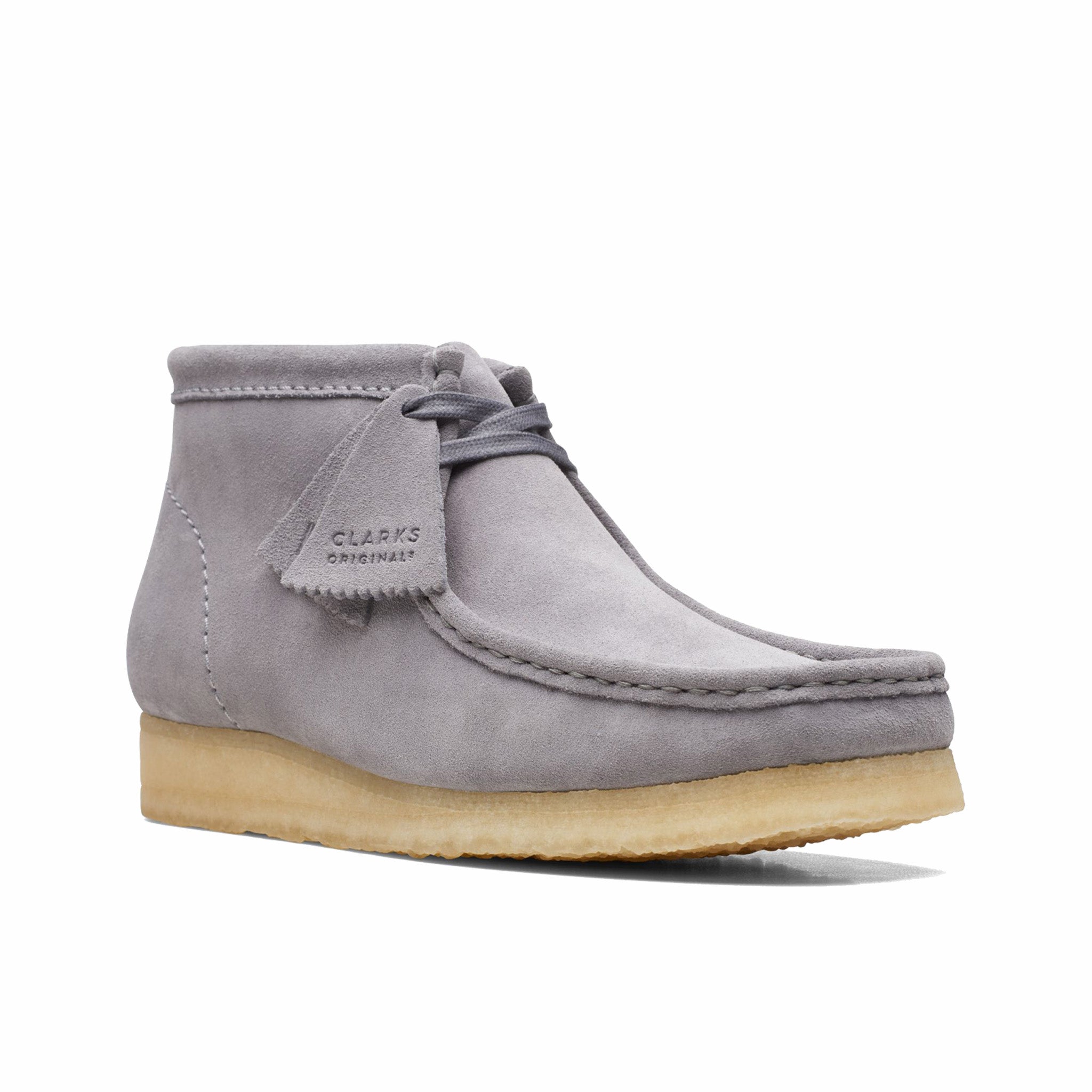 Clarks, Clarks Wallabee Boot (camoscio grigio)