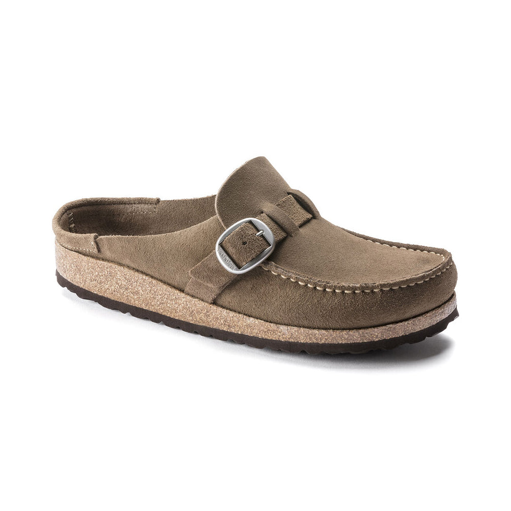 Birkenstock, Donna Buckley Suede - Grigio Taupe - Medio/Stretto