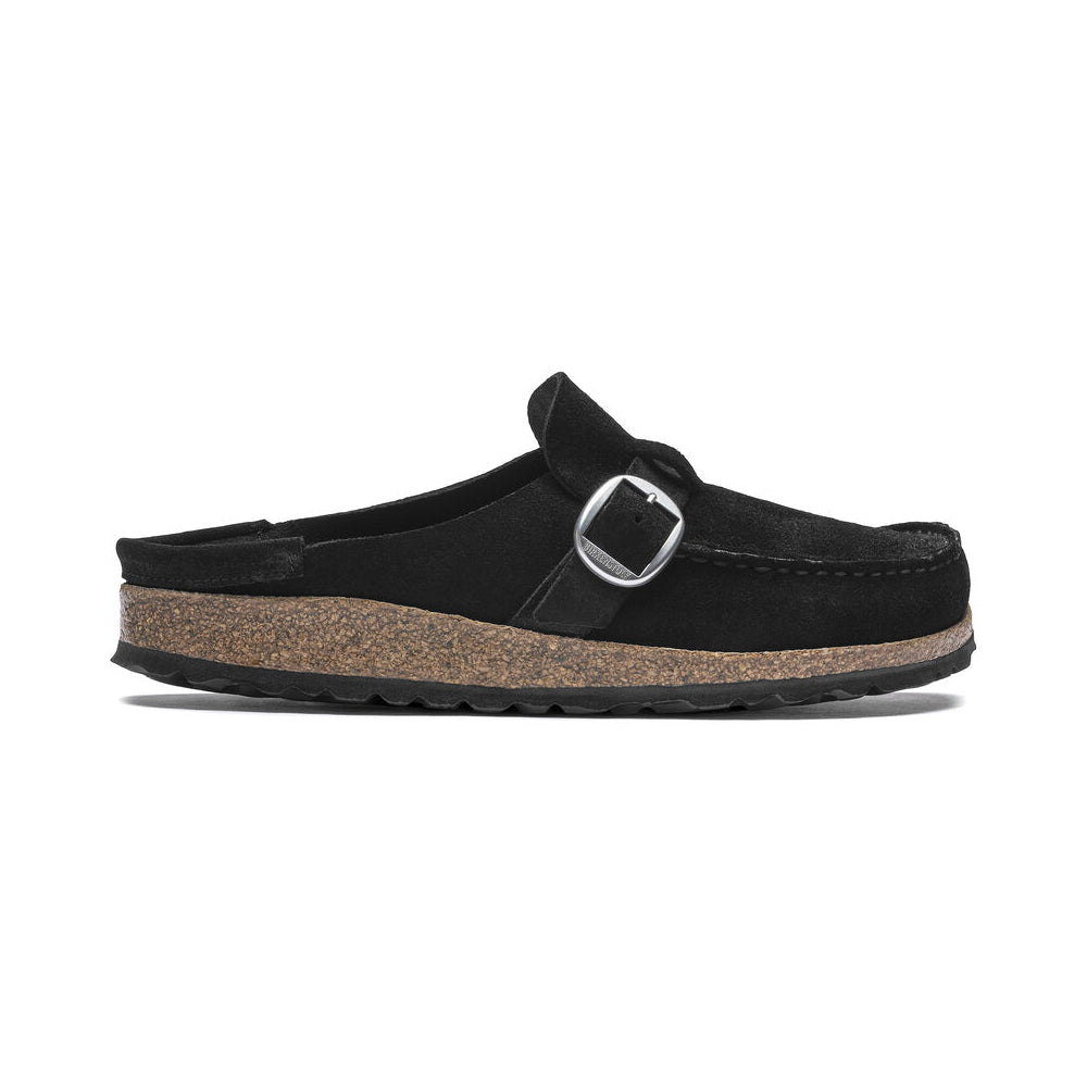 Birkenstock, Donna Buckley Suede - Nero - Medio/Spessore