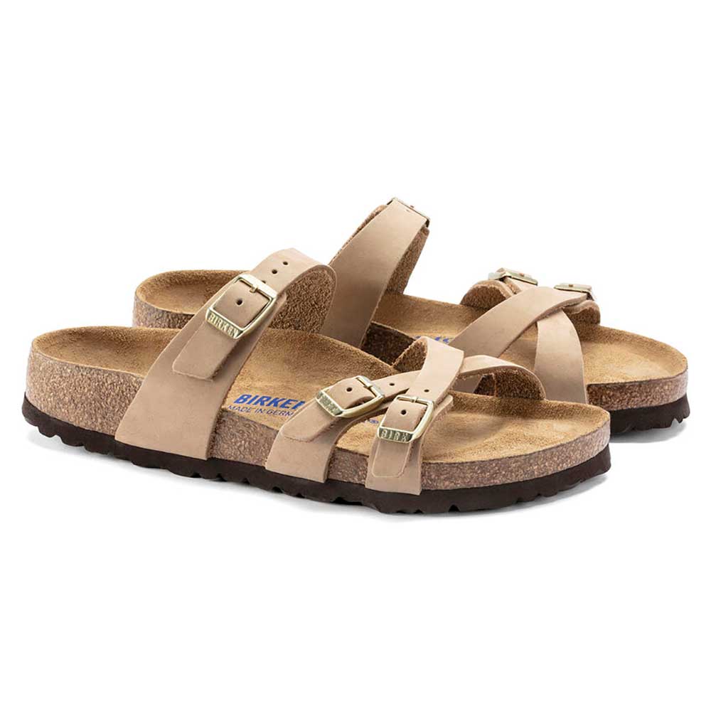 Birkenstock, Donna Franca Nubuck Soft Footbed - Sandcastle- Regular/Wide