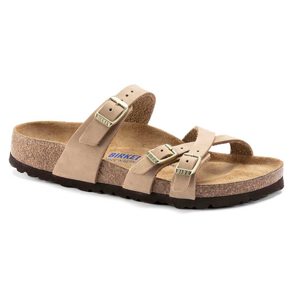 Birkenstock, Donna Franca Nubuck Soft Footbed - Sandcastle- Regular/Wide