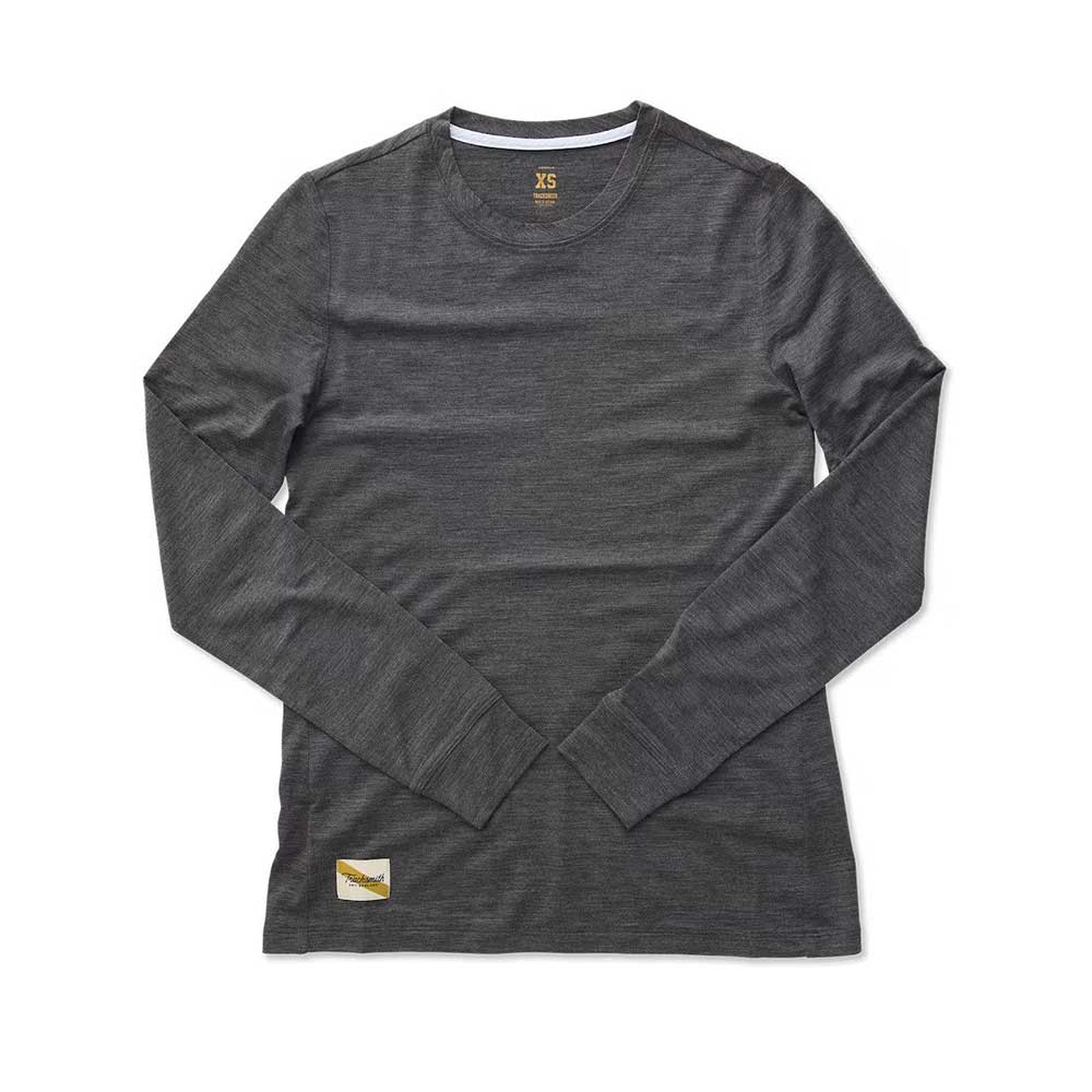 Tracksmith, Donna Harrier - Manica lunga - Grigio scuro Heather