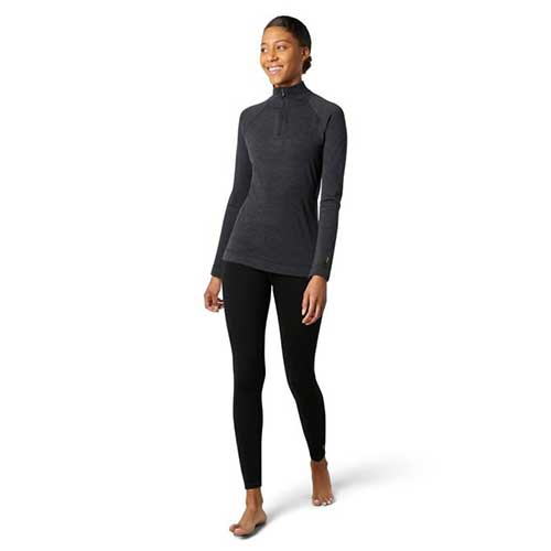 Smartwool, Donna Merino 250 Baselayer 1/4 Zip - Charcoal Heather