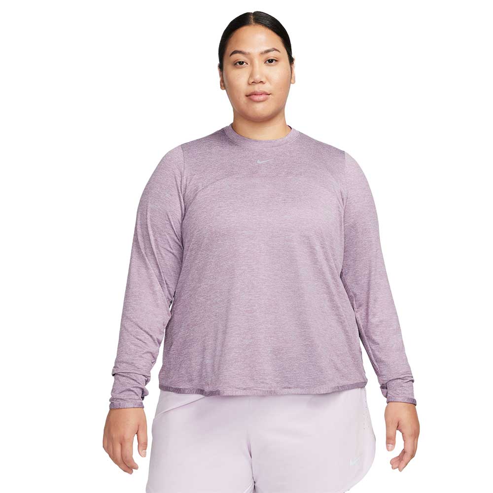 Nike, Donna Nike Swift Element Crew Top EXT - Violet Dust