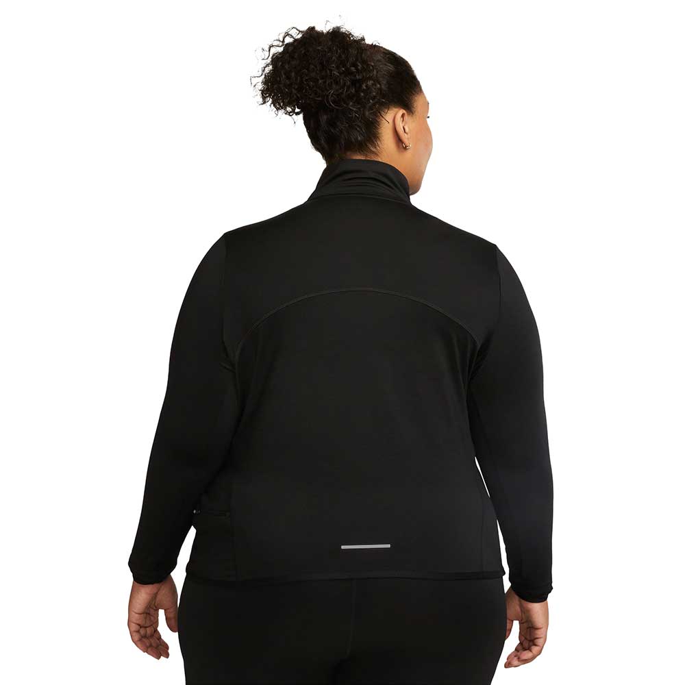 Nike, Donna Nike Swift Element Mezza Zip Top EXT - Nero