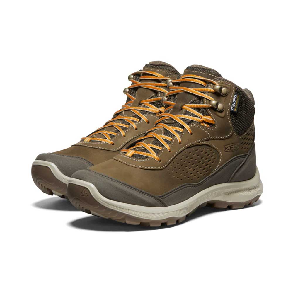 KEEN, Donna Terradora Explorer Mid Waterproof Hiking Boot - Canteen/Curry- Regular (B)