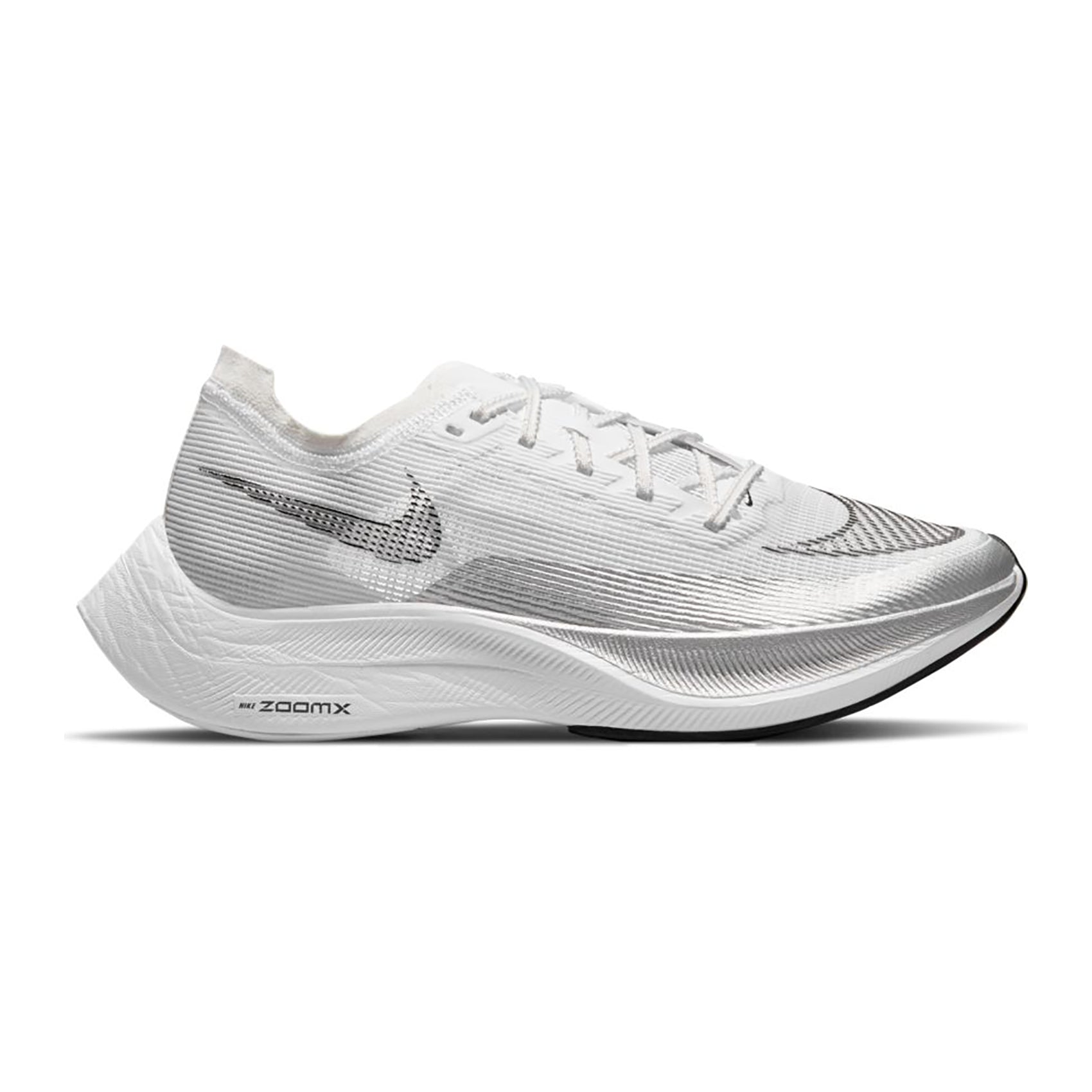 Nike, Donna ZoomX Vaporfly Next% 2 Scarpa da corsa - Bianco/Nero/Argento Metallico - Regolare (B)