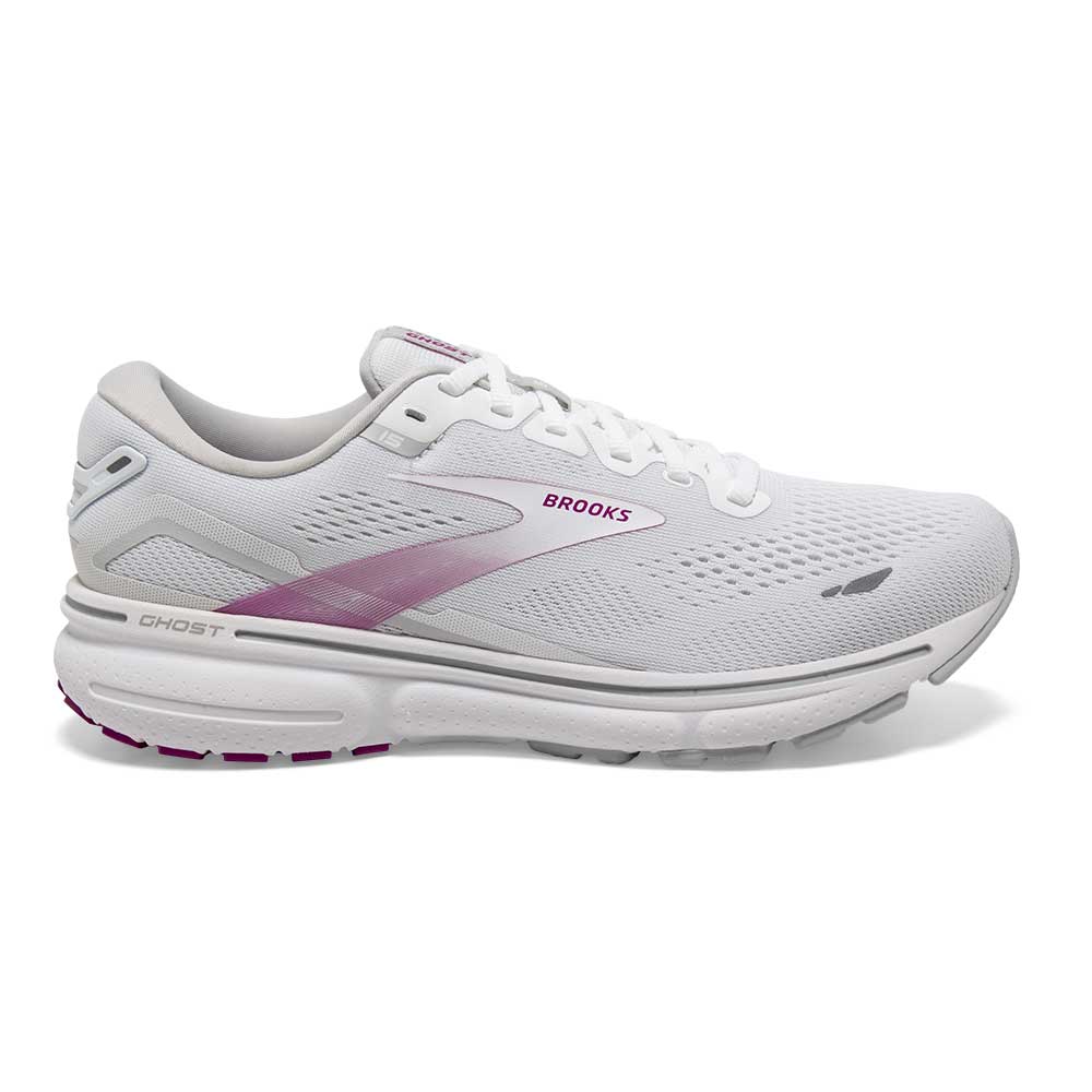 Brooks, Donne Ghost 15 - Bianco/Oyster/Viola