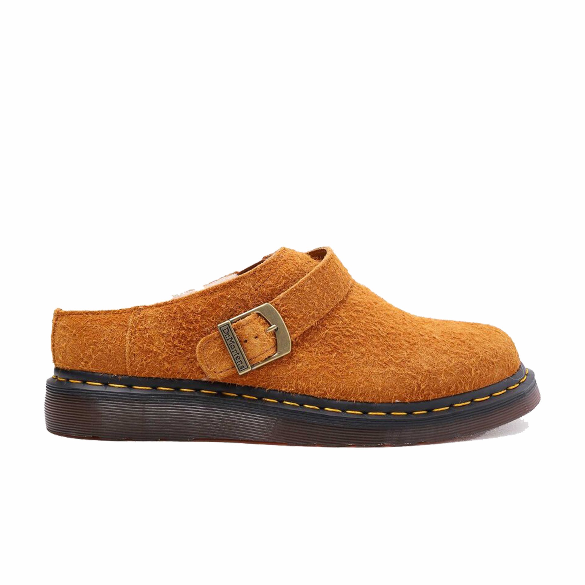 Dr. Martens, Dr. Martens Isham Zoccoli lunghi in pelle scamosciata nappata (marrone pecan)