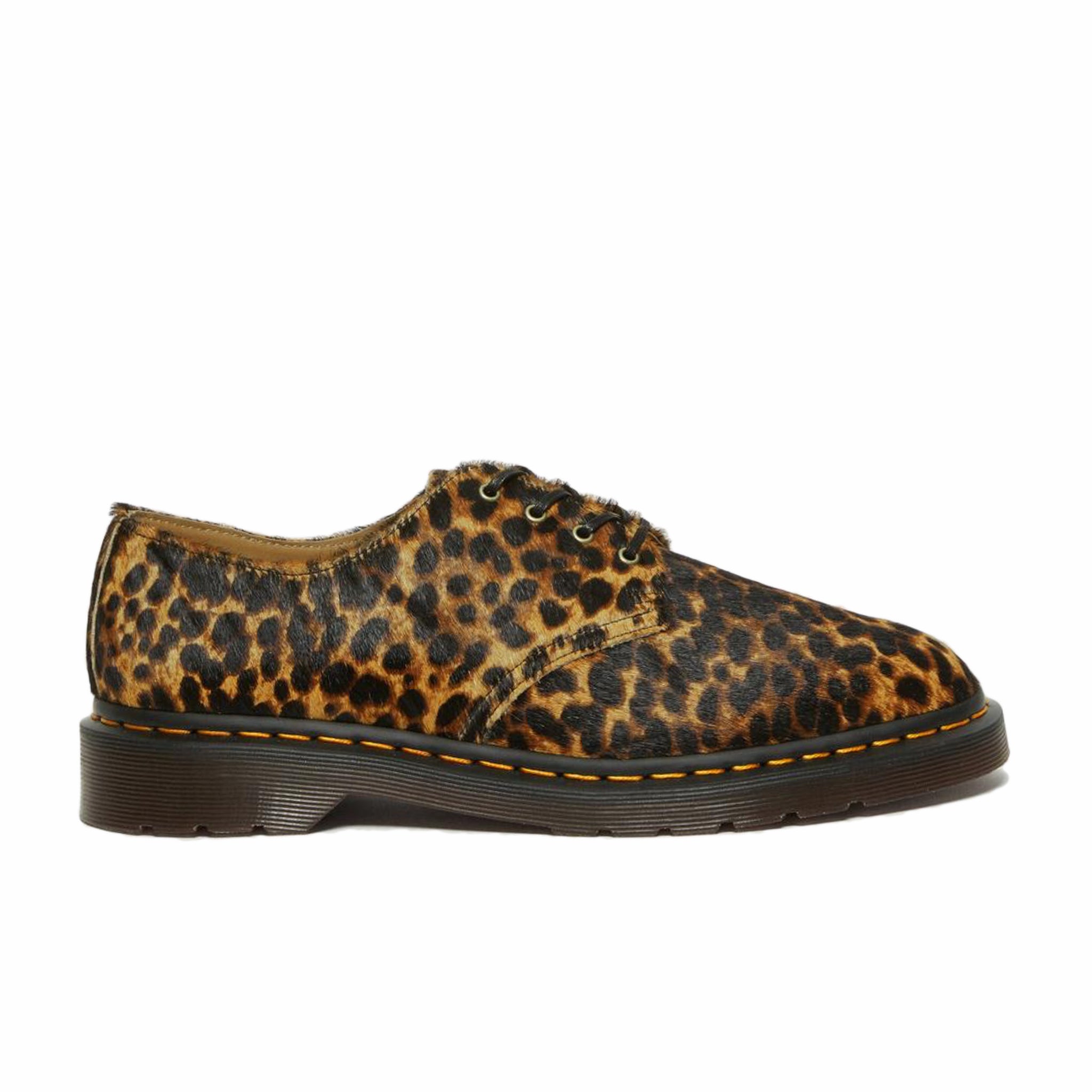 Dr. Martens, Dr. Martens Smiths Hair On Leopard Print Shoe (Micro Leopard)