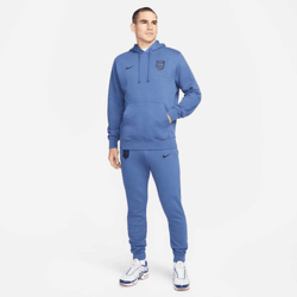 Nike, Felpa con cappuccio da calcio USA Club Fleece Pullover da uomo - Mystic Navy/Nero