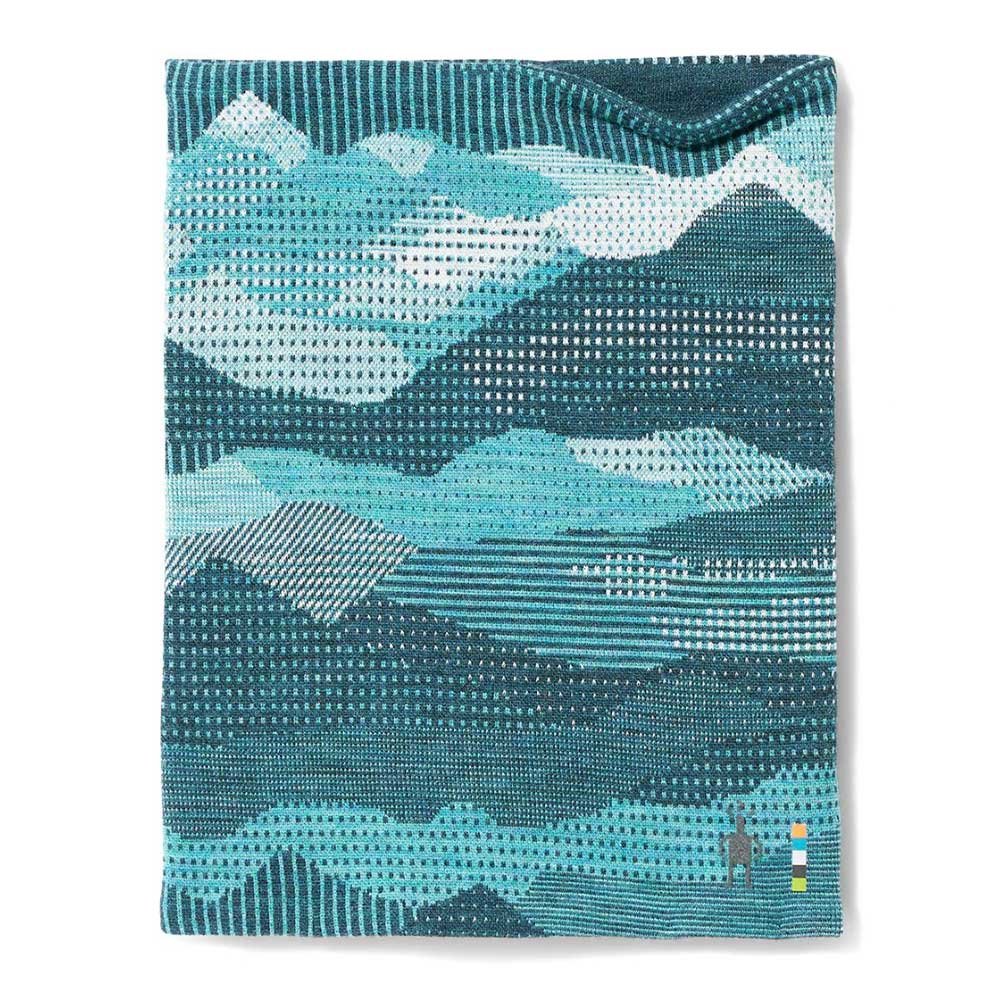 Smartwool, Ghetta da collo reversibile Thermal Merino - Twilight Blue Mountain Scape