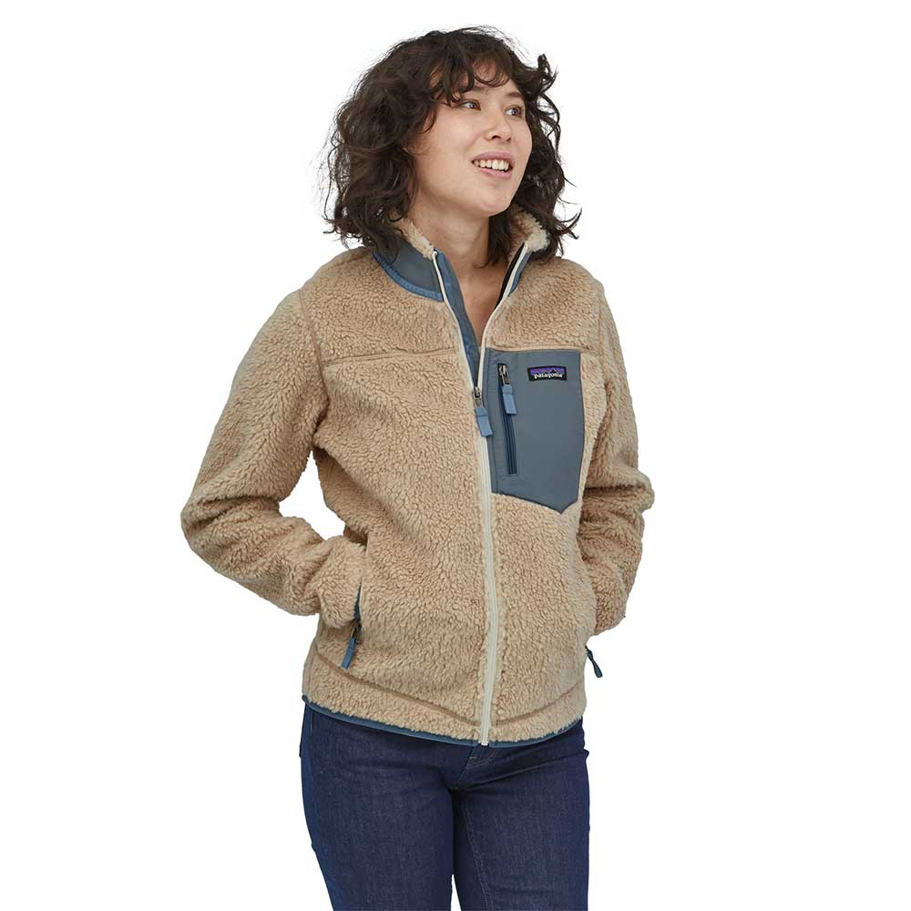 Patagonia, Giacca Classic Retro-X da donna - Naturale scuro e grigio pennacchio