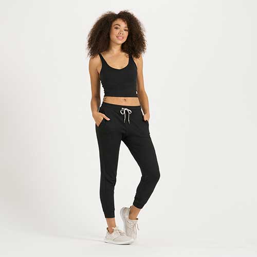 Vuori, Jogger performante da donna - Nero Heather