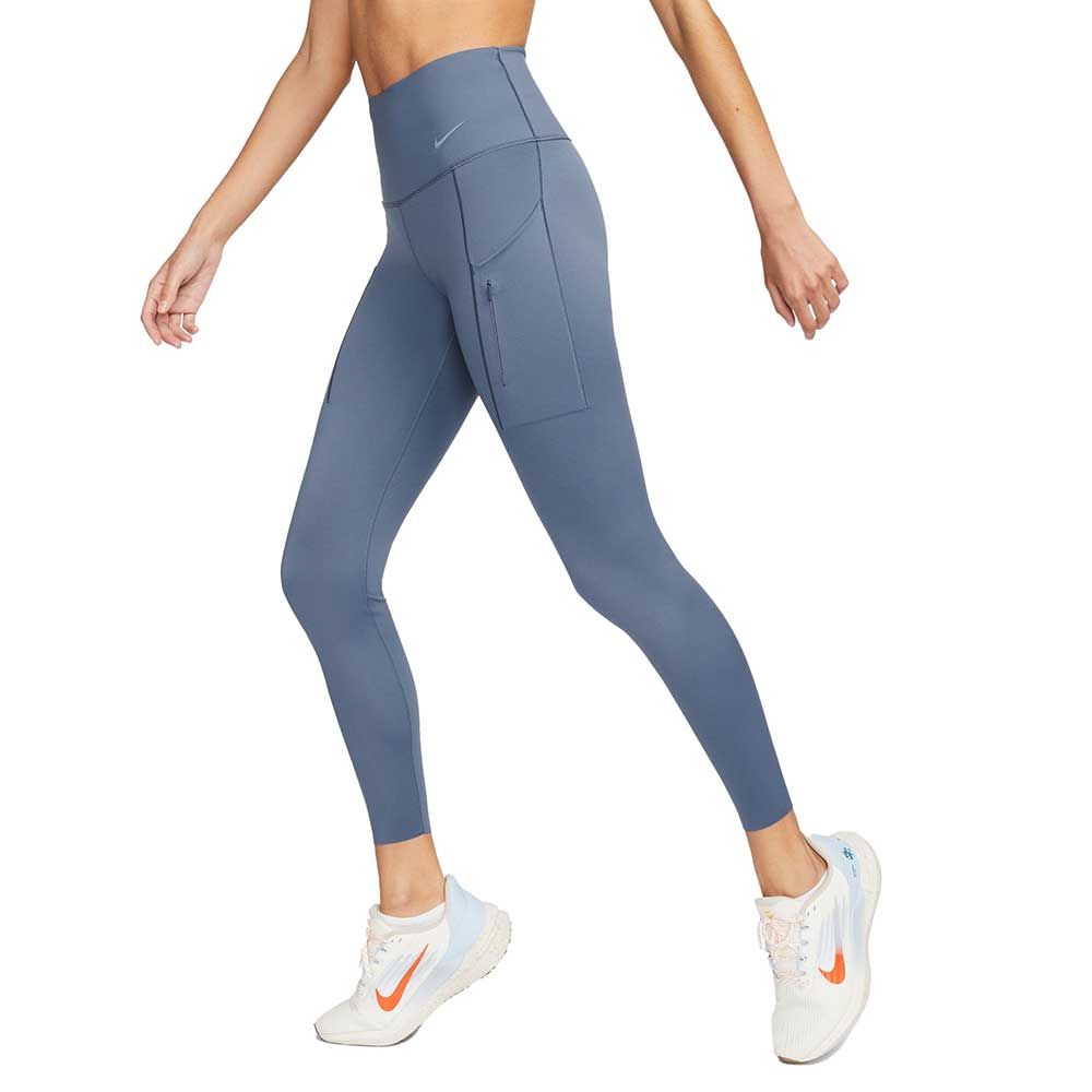 Nike, Leggings Nike Go High Rise 7/8 Donna - Blu diffuso/Nero