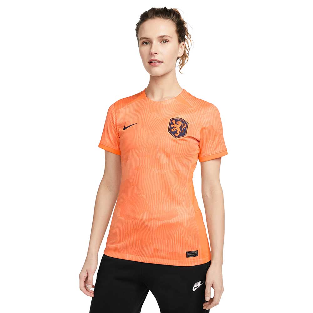 Nike, Maglia Olanda DF Home SS Stadium Donna - Cone/Blu annerito