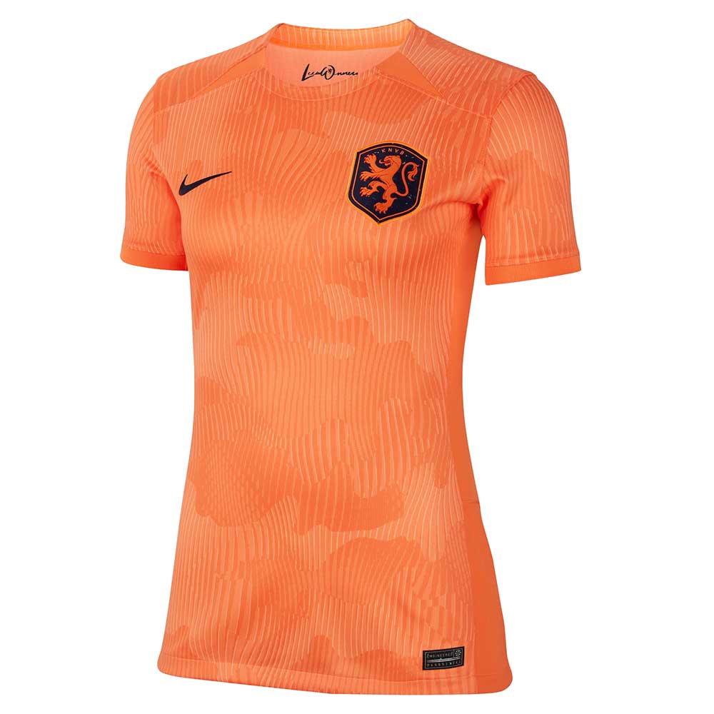 Nike, Maglia Olanda DF Home SS Stadium Donna - Cone/Blu annerito