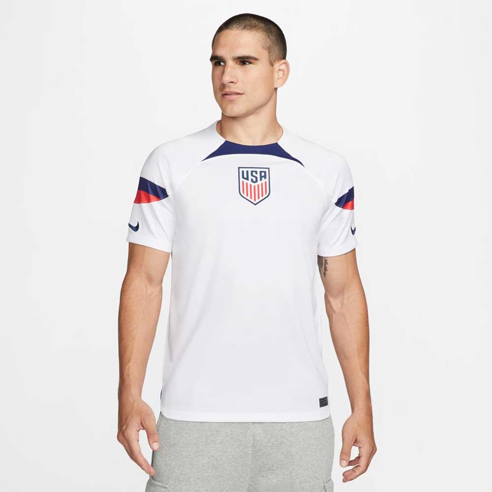 Nike, Maglia USA DF Stadium Home SS da uomo - bianco/blu