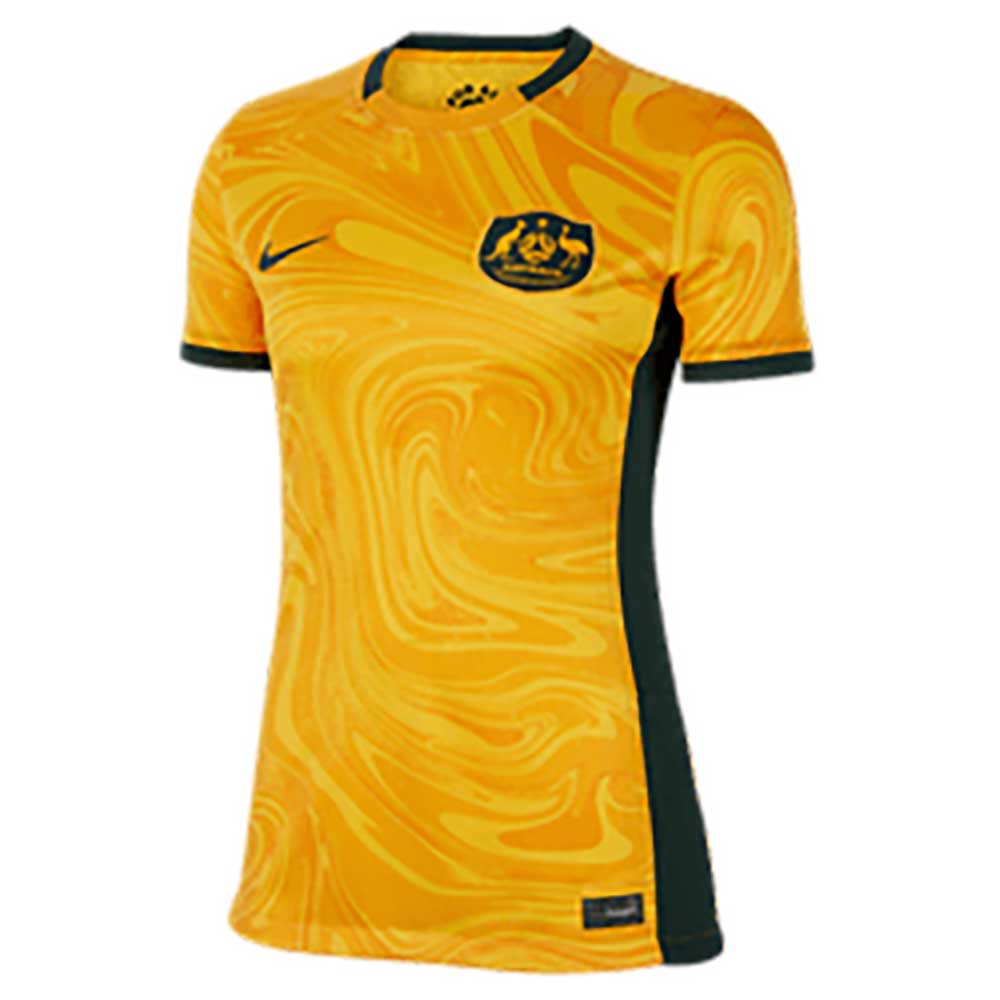 Nike, Maglia da calcio Australia 2023 Stadium Home Nike Dri-FIT Donna - Varsity Mais/Pro Green