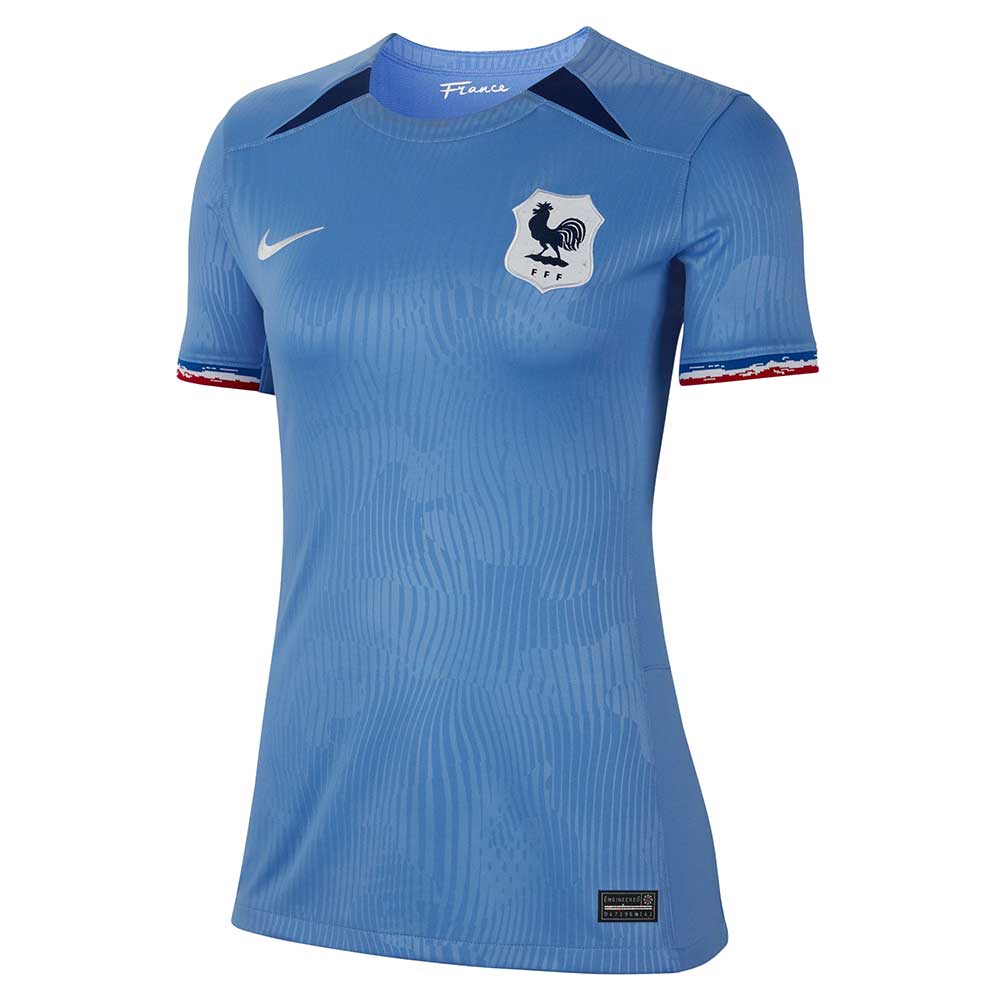 Nike, Maglia da calcio France 2023 Stadium Home Nike Dri-FIT donna - Polar/Blu/bianco