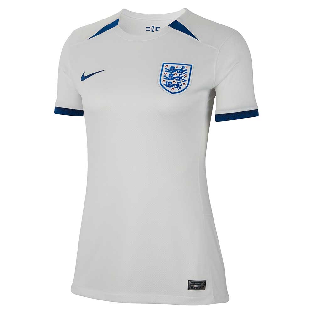 Nike, Maglia da calcio Nike Dri-FIT Inghilterra 2023 Stadium Home Donna - Summit White/Blu palestra