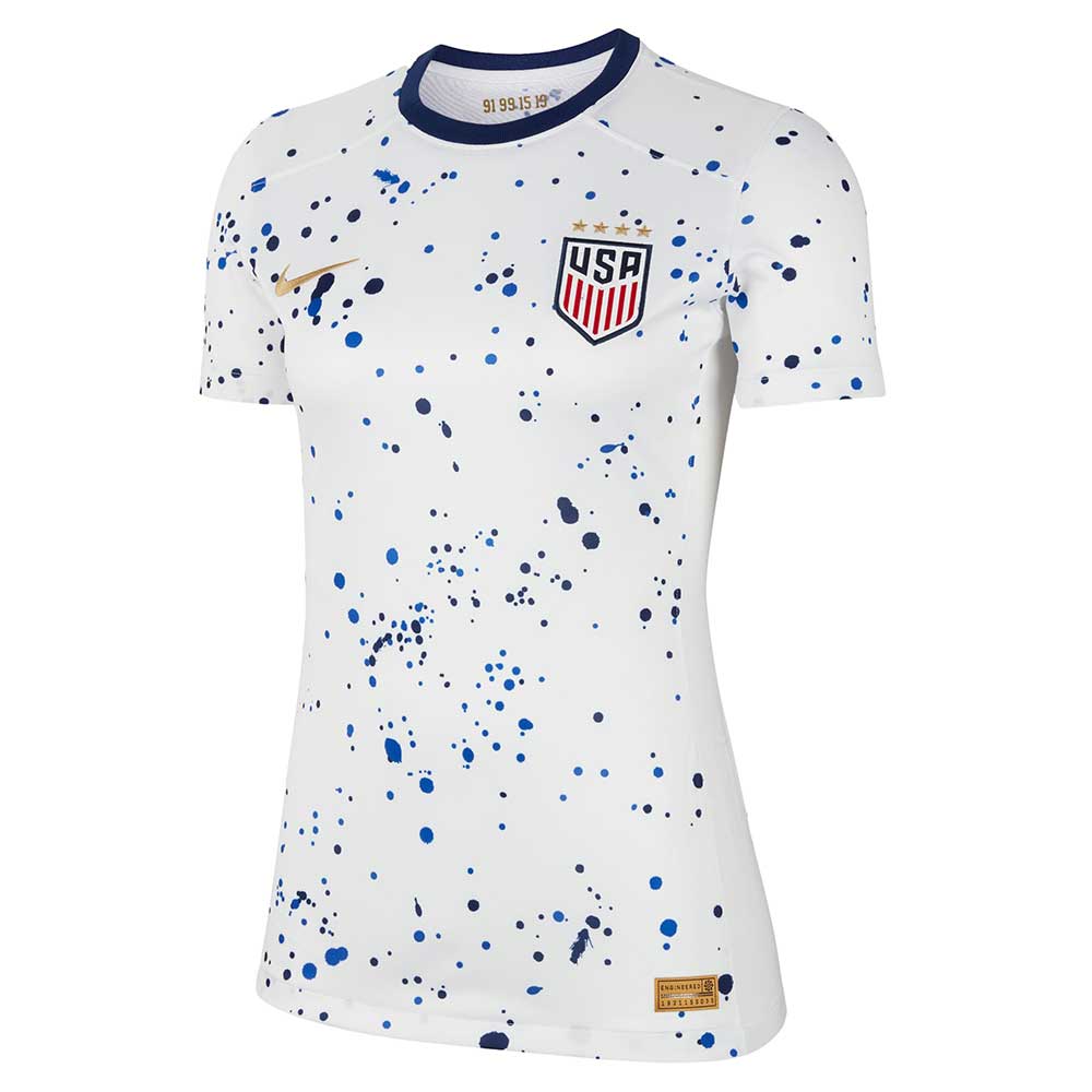 Nike, Maglia da calcio Nike Dri-FIT Stadium Home USWNT (4-Star) 2023 donna - Bianco/Blu/Metallic Gold