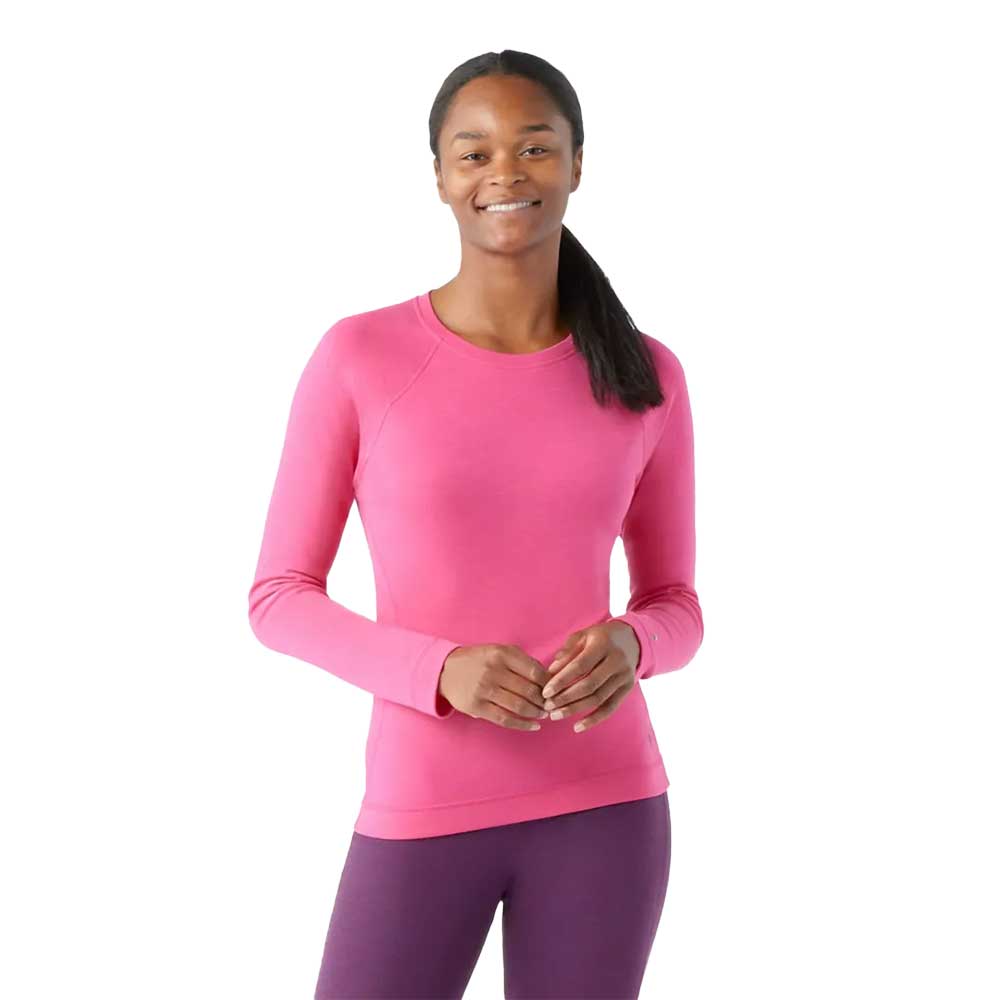 Smartwool, Maglia termica Classic Merino Base Layer da donna - Power Pink