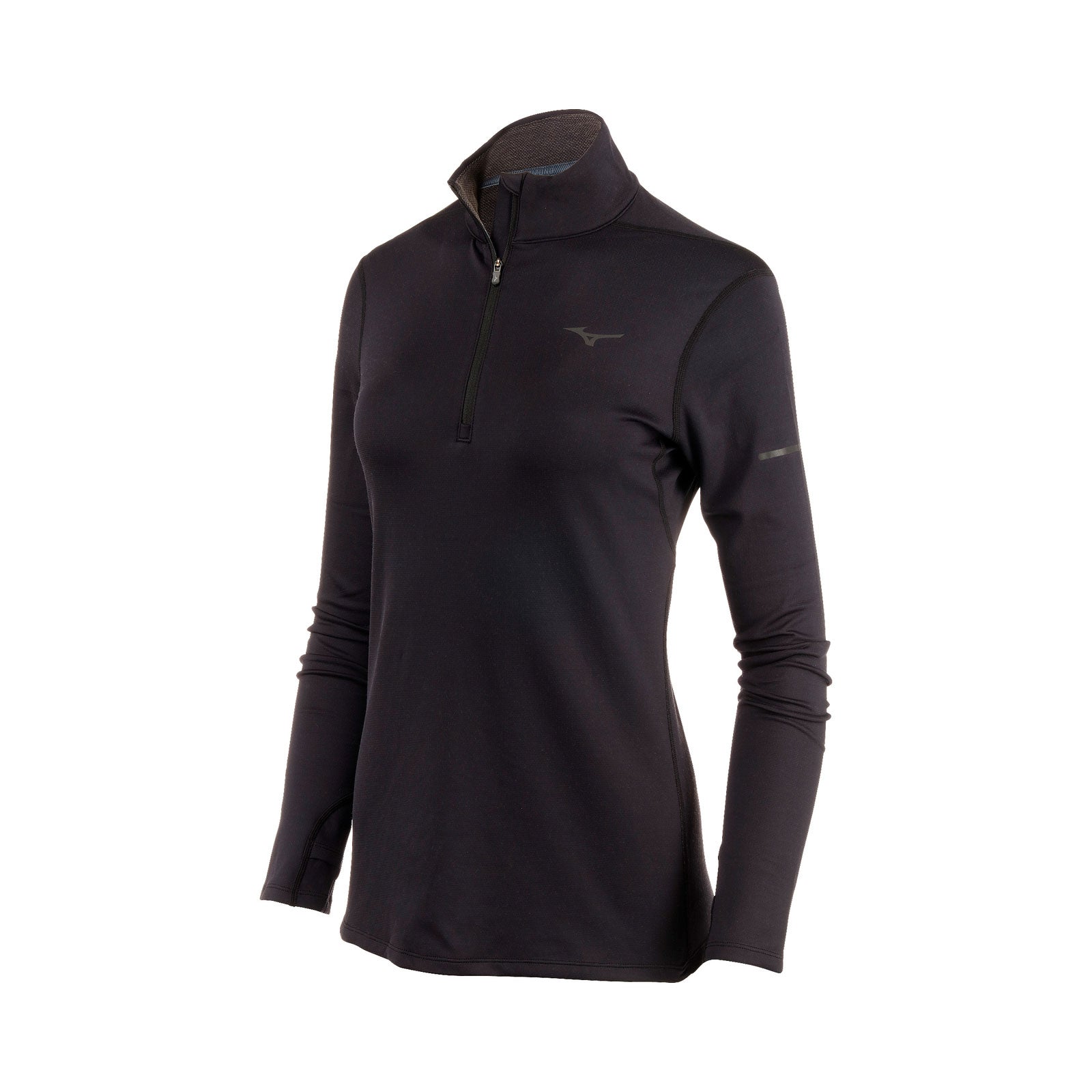 Mizuno, Mezza zip Breath Thermo da donna - Nero