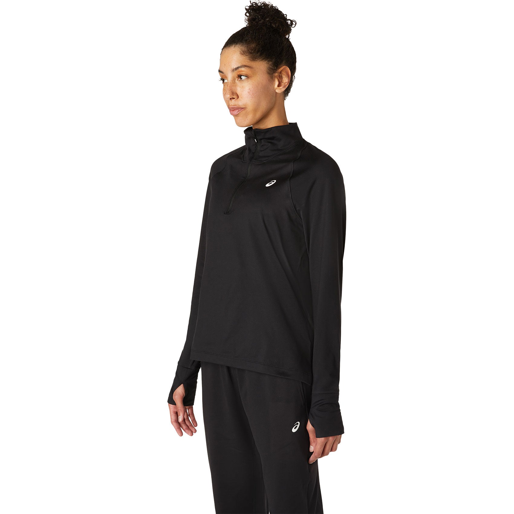 Asics, Mezza zip Thermopolis da donna - Performance Nero