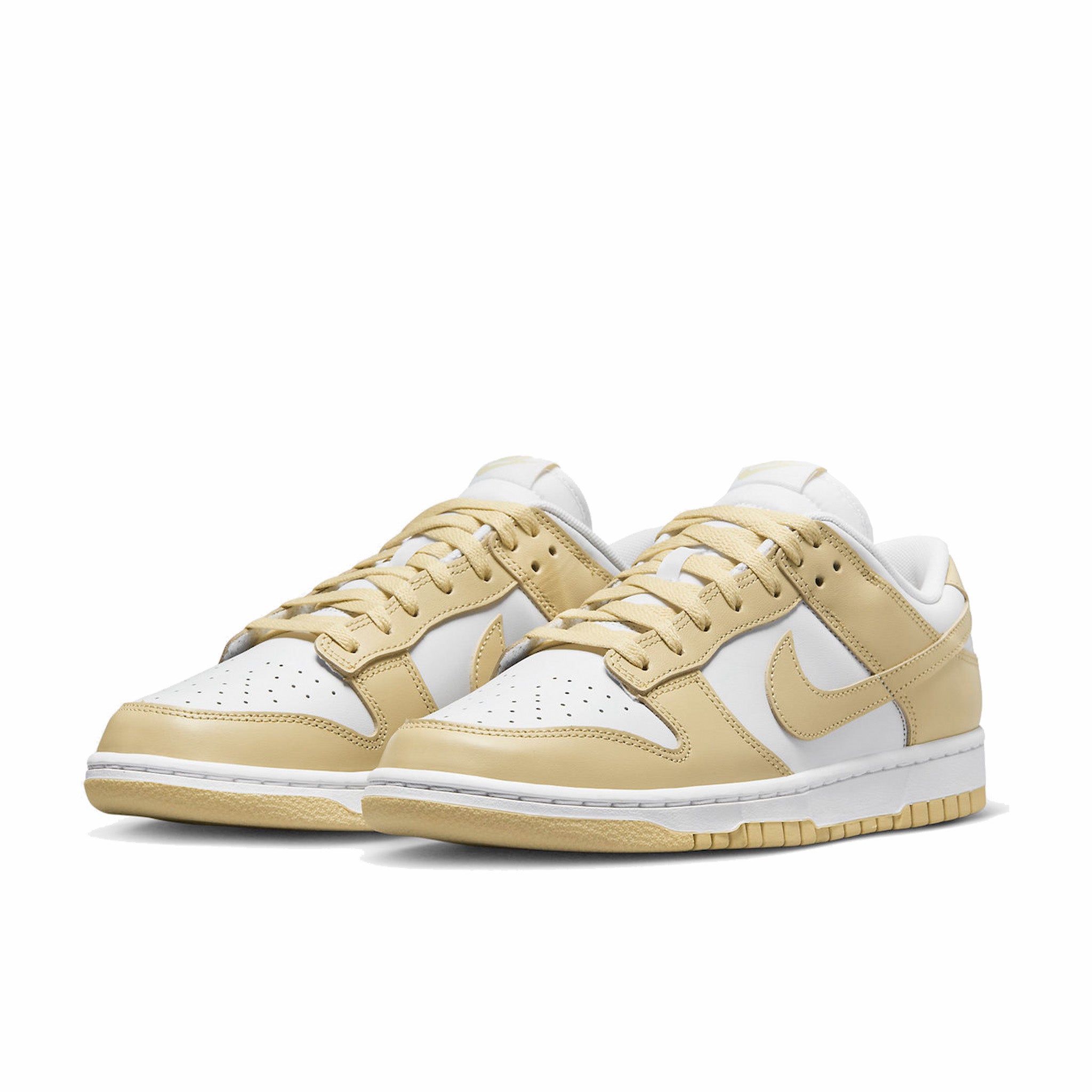 Nike, Nike Dunk Low "Team Gold" (Bianco/Team Gold-Wolf Grey-White)