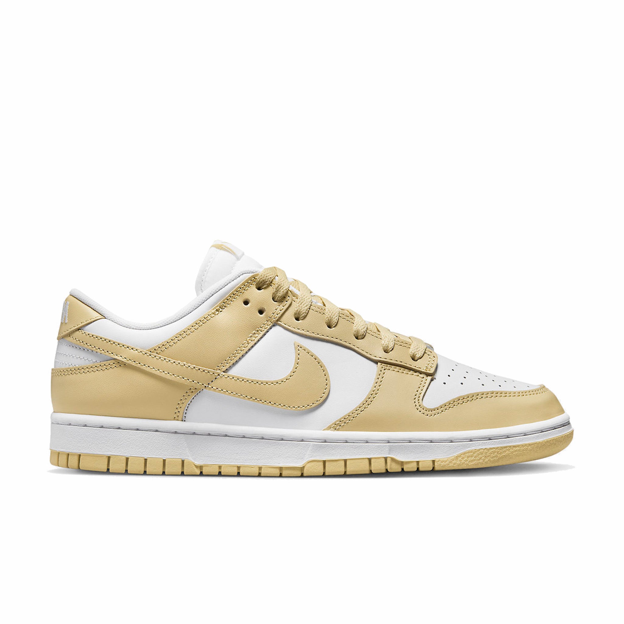 Nike, Nike Dunk Low "Team Gold" (Bianco/Team Gold-Wolf Grey-White)