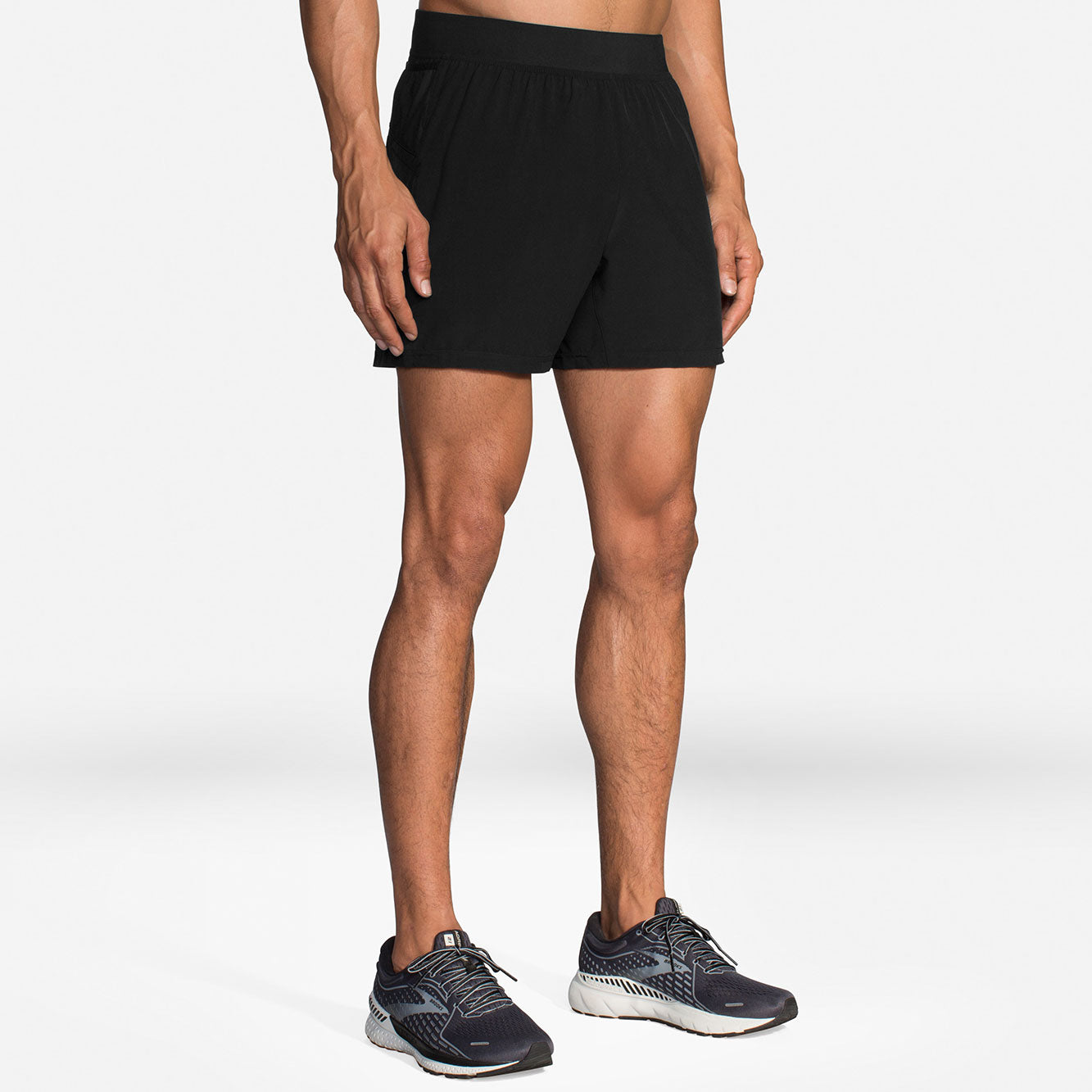 Brooks, Pantaloncini Sherpa 5" da uomo - Nero