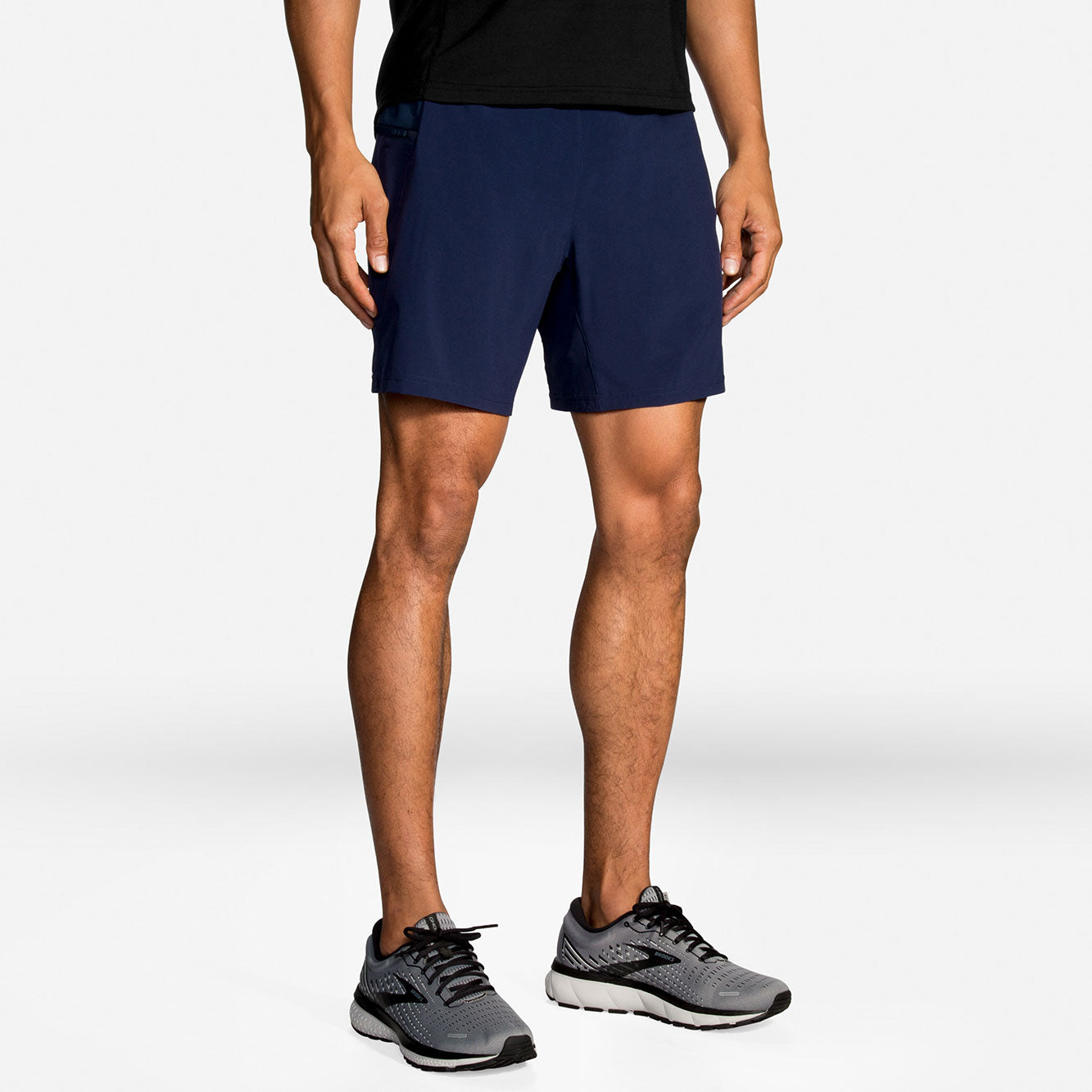 Brooks, Pantaloncini Sherpa 7" 2-In-1 da uomo - Navy