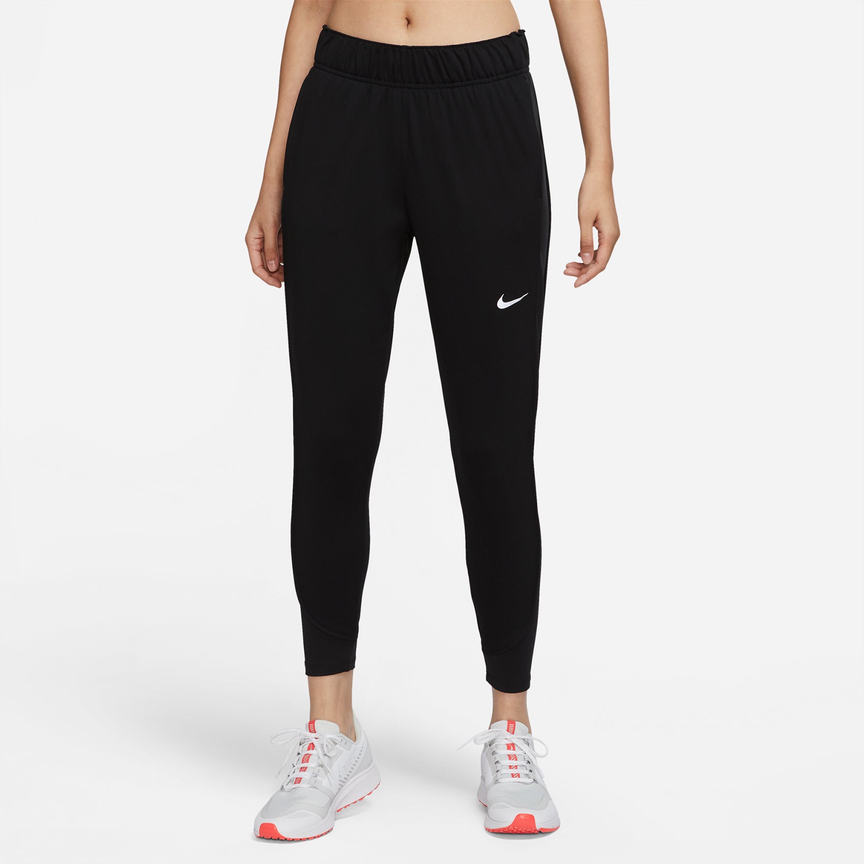 Nike, Pantaloni da corsa Nike Therma-FIT Essential Donna - Nero/Nero/Argento riflettente