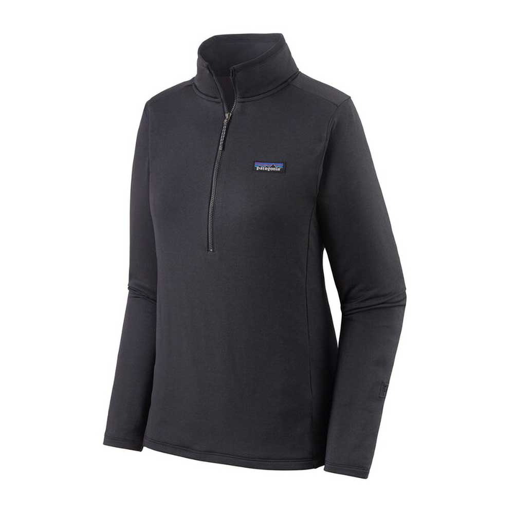 Patagonia, R1 Daily Zip-Neck Donna - Nero inchiostro