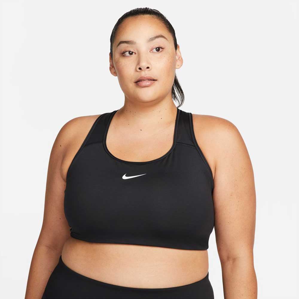 Nike, Reggiseno Swoosh da donna - Nero