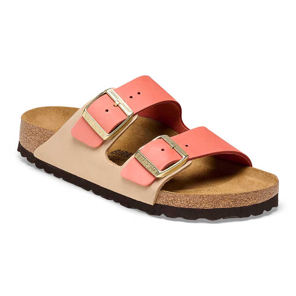 Birkenstock, Sandalo Arizona Nubuck da donna - Mars/Sandcastle - Regolare (B)